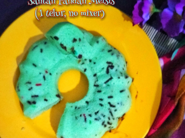  Bagaimana cara memasak Bolu Kukus Santan Pandan Meisis (1 telur no mixer) yang istimewa