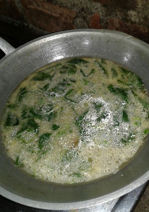 Foto resep Bayam kuah santan (a.k.a sayur bobor)