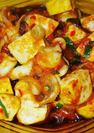 Foto resep Cumi Tahu Saos Padang rumah