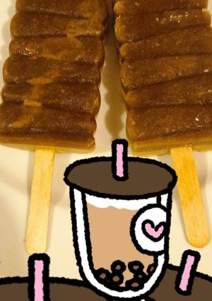 Una foto de Paletas café express con crema