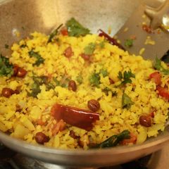 Gujarati aloo poha... A picture of Gujarati aloo poha....