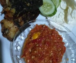 Resep mudah Sambal Pecel Lele enak Yummy Mantul