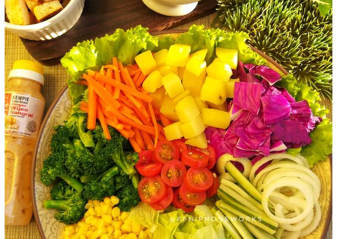 Cara bikin Salad Sayur Kewpie