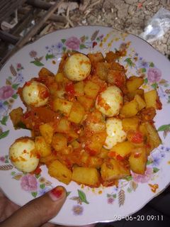 Foto resep Sambel goreng kentang telor puyuh