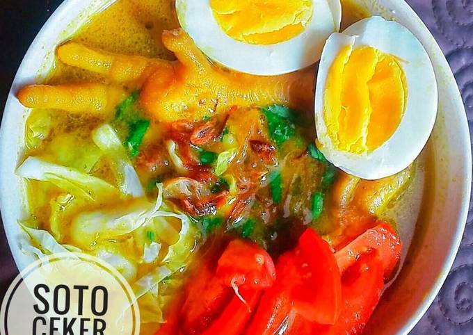 Resep Soto Ceker Ayam 🐤🐤 oleh Dewi Purnamasari - Cookpad