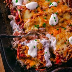 A picture of My Chicken Enchiladas.