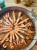 Paella de langostinos y cigalas 🦞 🦐 🥘