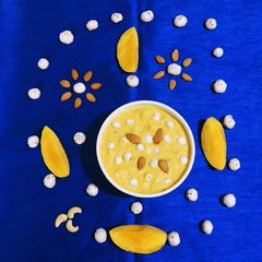 A picture of Mango Makhana Kheer.