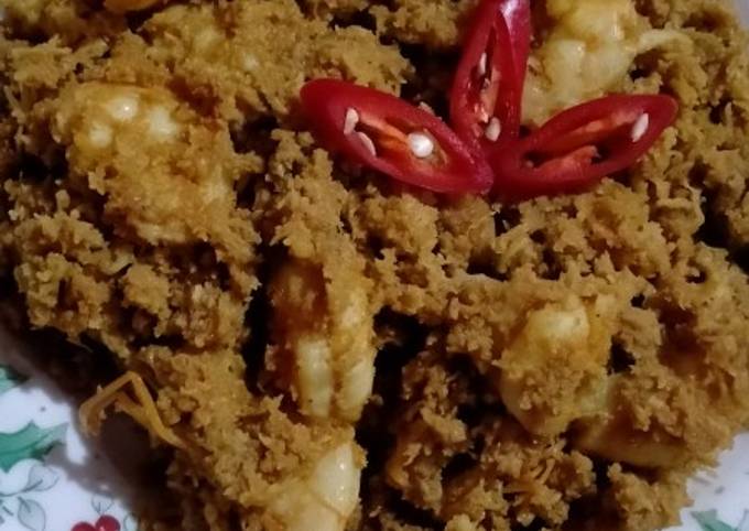 Resep: Serundeng Udang mantap.. Yang Enak