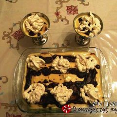 A picture of Amazing profiterole with tsoureki.