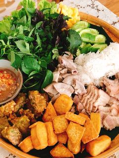 Hình của món Bún đậu mắm tôm.