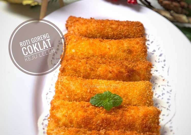 Roti Goreng Coklat Keju Leleh