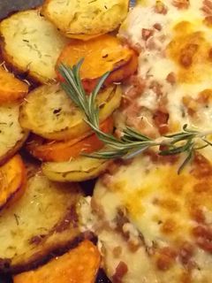 Una foto de Pechuga de pollo rellena con queso de cabra