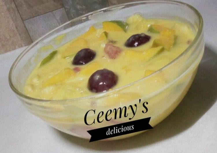 Fruity custard