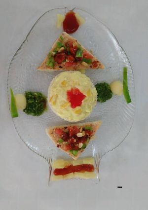 A picture of Bellpepper & pineapple chatpata salad.