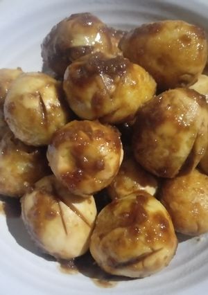 Foto resep Telur Puyuh Bacem