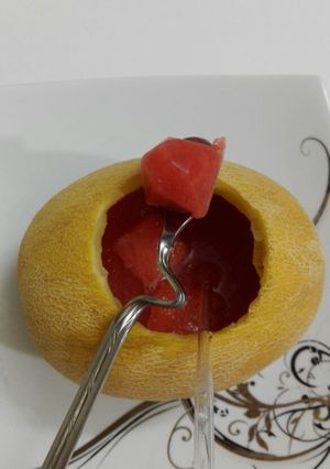 عکسی از دستور آب طالبی هندونه نوشیدنی خنک