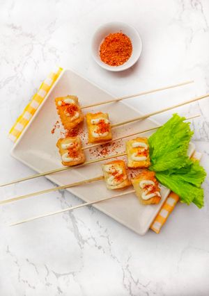 Foto resep Sate Pangsit Sosis