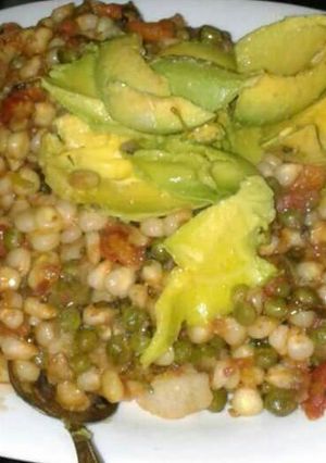 A picture of Peas and Maize githeri.