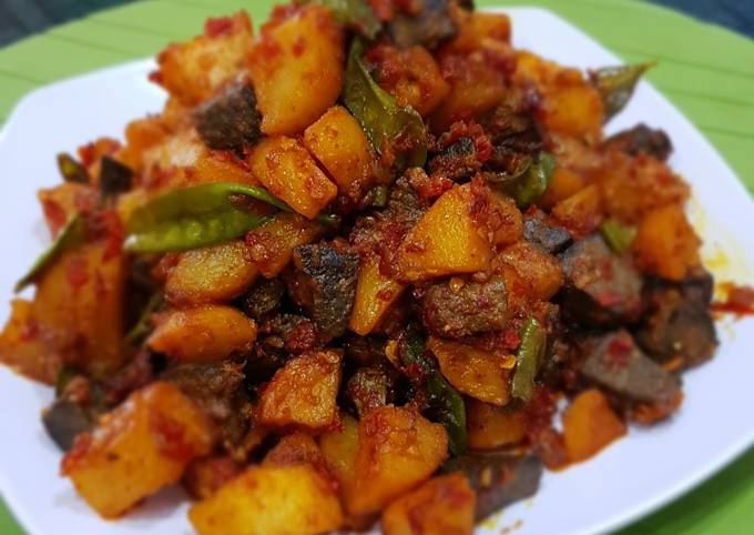 Sambal goreng kentang hati sapi