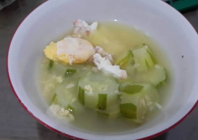 Resep Sup Timun Telur, Enak Banget