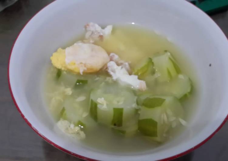 Cara buat Sup Timun Telur , Lezat