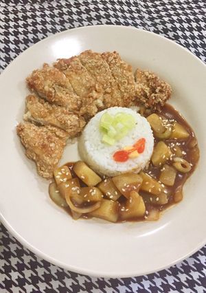Foto resep Japanese Chicken Oat Katsu Curry