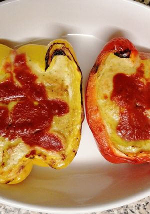 Foto di Peperoni al forno con crema di formaggio