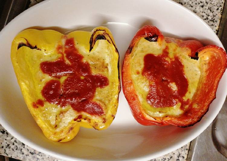 Peperoni al forno con crema di formaggio