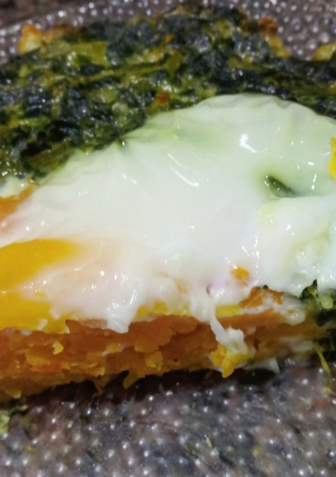 Una foto de Tortilla de espinaca al horno: rejunte de heladera 💪