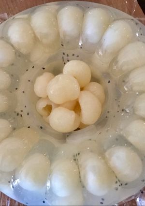 Foto resep Coconut longan puding.