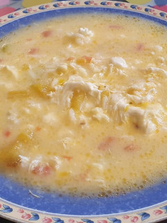 Una foto de Sopa de quesillo