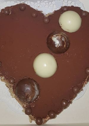صورة لوصفة تورتة بموس الشوكولاتة 😍