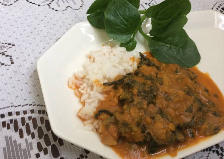Slow Cooker Recipes for Basalesoppu (Climbing spinach) huli/curry