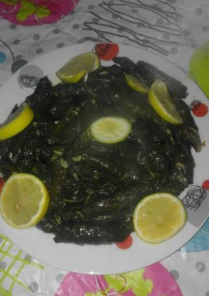 صورة لوصفة ورق ارنبيط ثومي