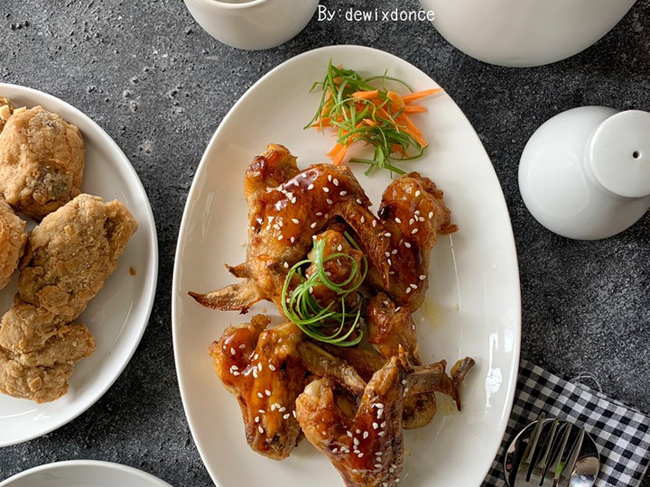 Cara Gampang Membuat Honey glaze chicken wings yang Menggugah Selera