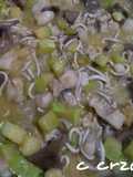 Del huerto y de la mar, calabacín con gulas