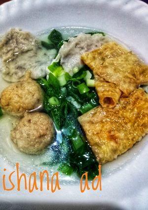 Foto resep Bakso Ikan kembang tahu