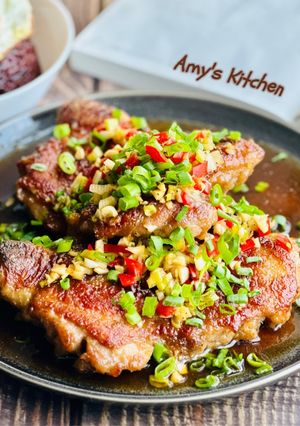 椒麻雞腿排 的食譜成品照片