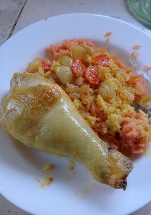 Una foto de Pollo al microondas