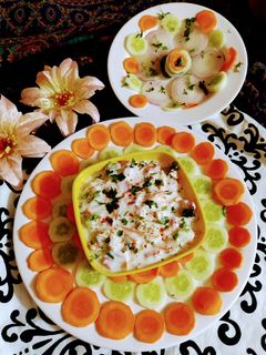 व्हेजिटेबल रायता (vegetable raita recipe in marathi) रेसिपी चे मुख्य फोटो