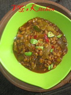 A picture of Krechek Sambal with Cowpeas (SAMBAL GORENG KRECEK).