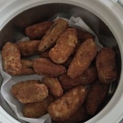 A picture of Crunchy eggplant bites#early Valentine's to my loved ones.