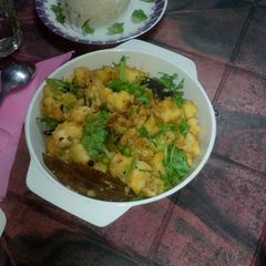 Aloo fulgobhi roast A picture of Aloo fulgobhi roast.