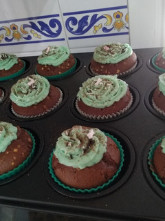 Una foto de Magdalenas chocolate y dulce de leche