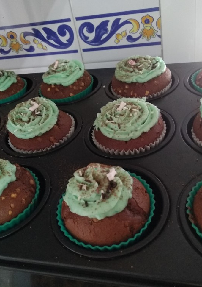 Una foto de Magdalenas chocolate y dulce de leche