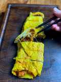 Omlet z kimchi, boczkiem i serem 🥢