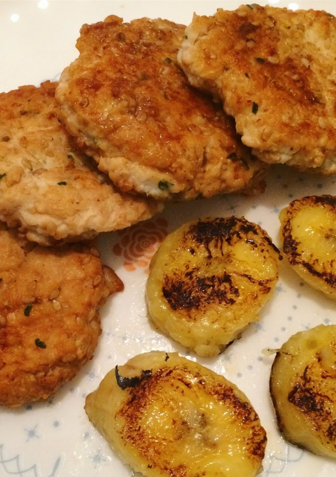 Una foto de Hamburguesitas con ralladura de manzana