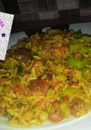 A picture of Vegetables fried rice.