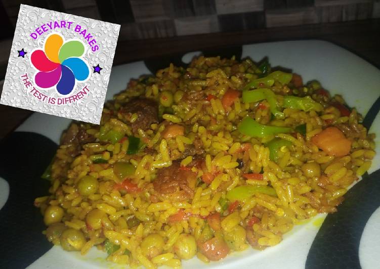 Simple Way to Prepare Ultimate Vegetables fried rice